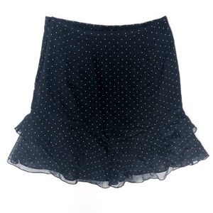 The Limited Polka Dot Flirty ruffle Skirt
